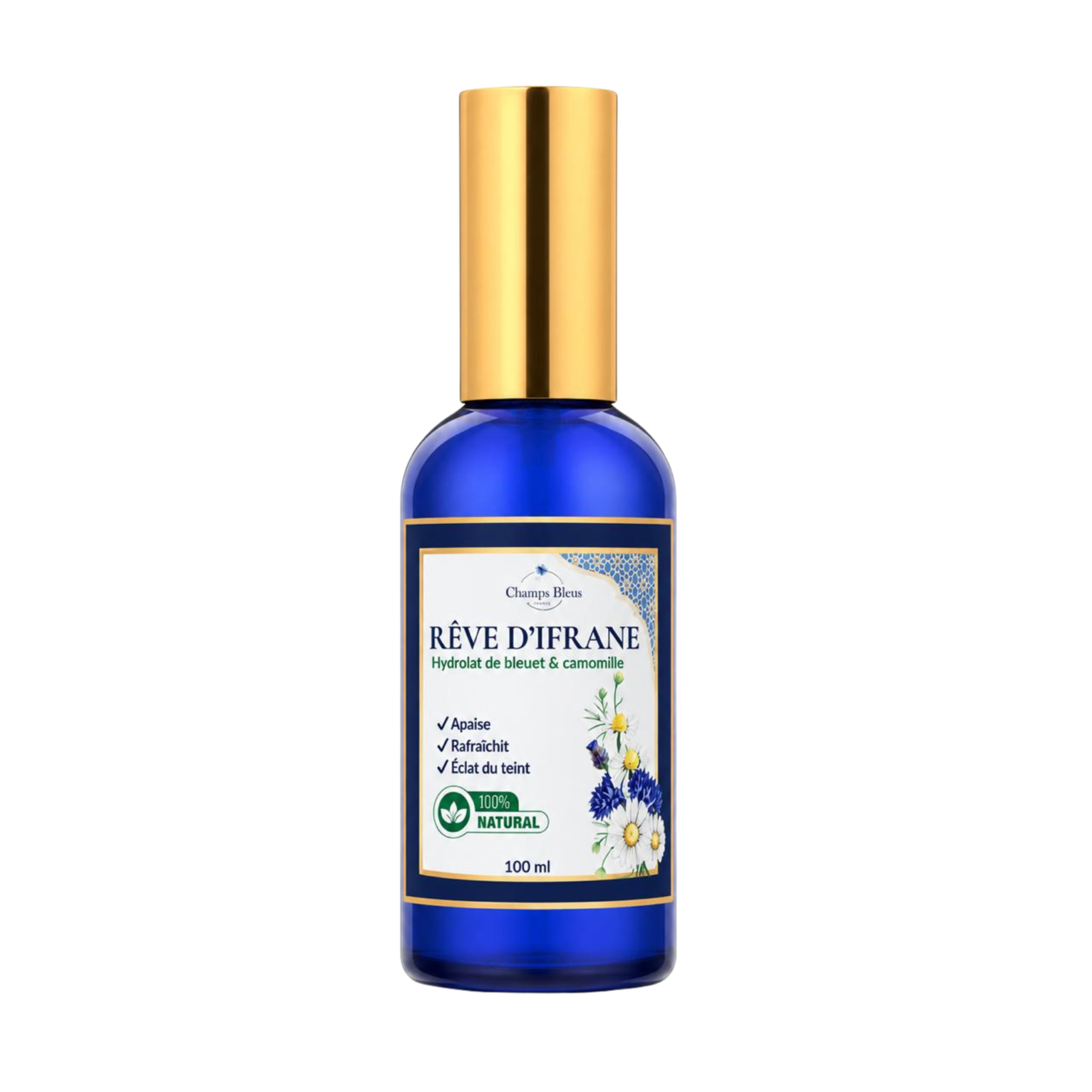 Rêve d'Ifrane hydrolat de bleuet et camomille pour peaux sensibles